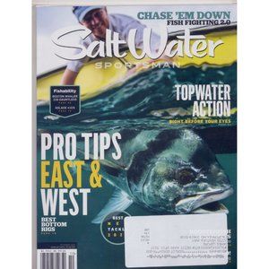 SALT WATER SPORTSMAN OCT 2021 PRO TIPS EAST & WEST, TOPWATER ACTION, more!